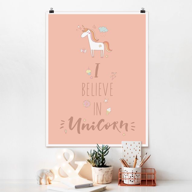 Poster quote - I Believe In Unicorn