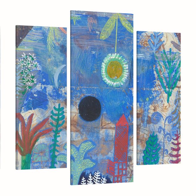 Print on canvas 3 parts - Paul Klee - Sunken Landscape