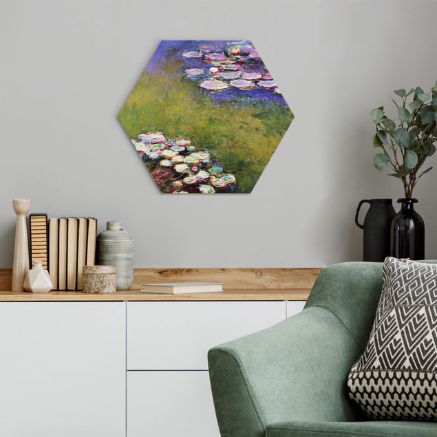 Alu-Dibond hexagon - Claude Monet - Water Lilies