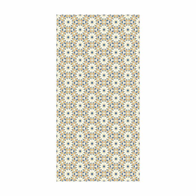 contemporary rugs Oriental Patterns With Yellow Stars