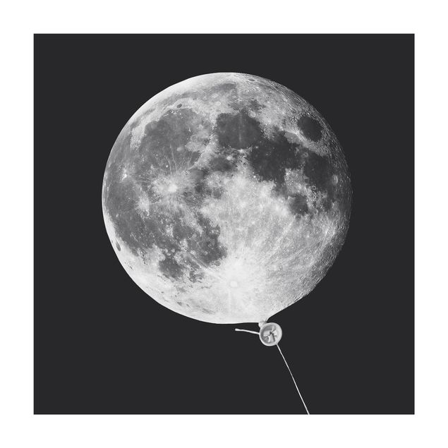 Anthracite rug Balloon With Moon