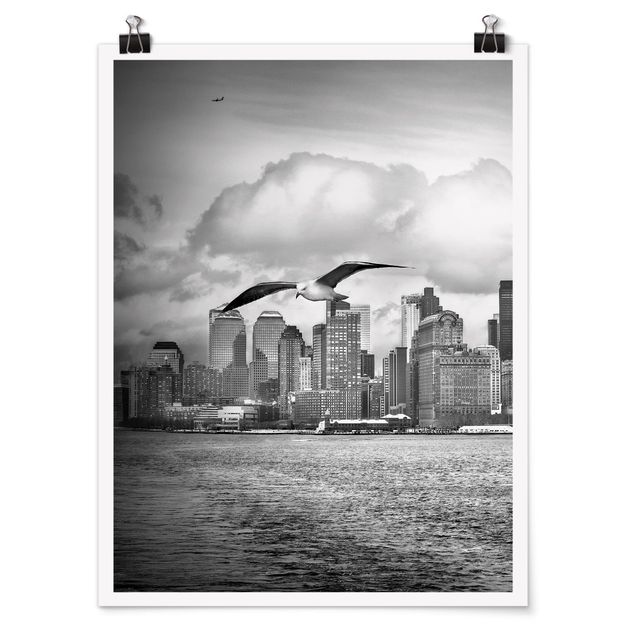 Poster architecture & skyline - No.YK1 New York II