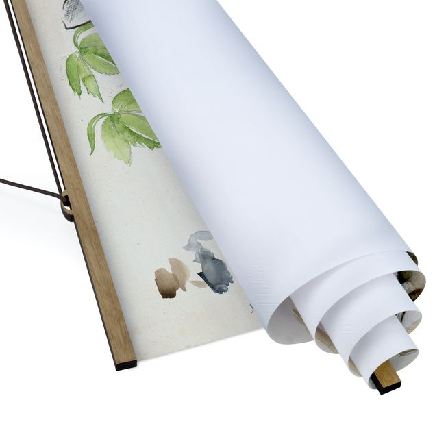 Fabric print with poster hangers - Wilderness Journal - Deer