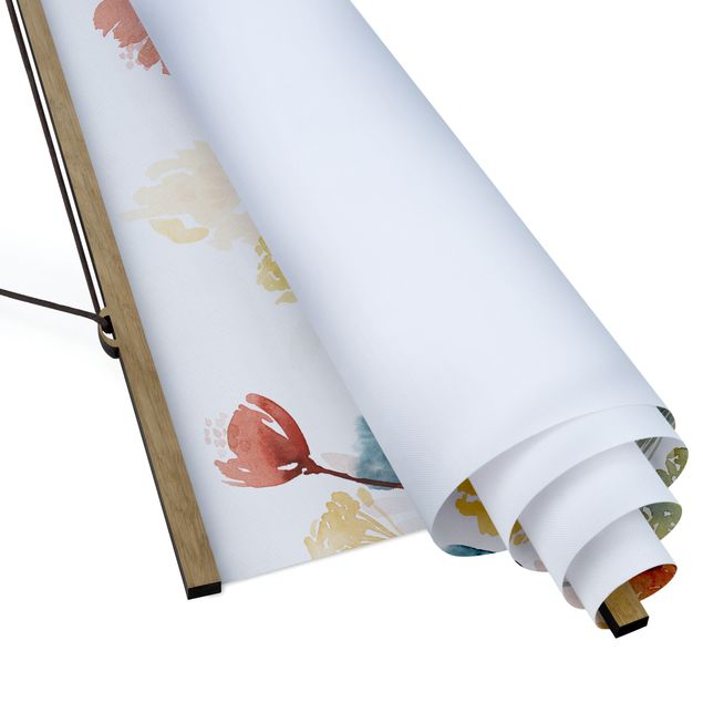 Fabric print with poster hangers - Wildflowers In Summer II