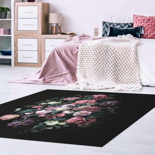 Modern rugs Jan Davidsz De Heem - Dark Flower Bouquet