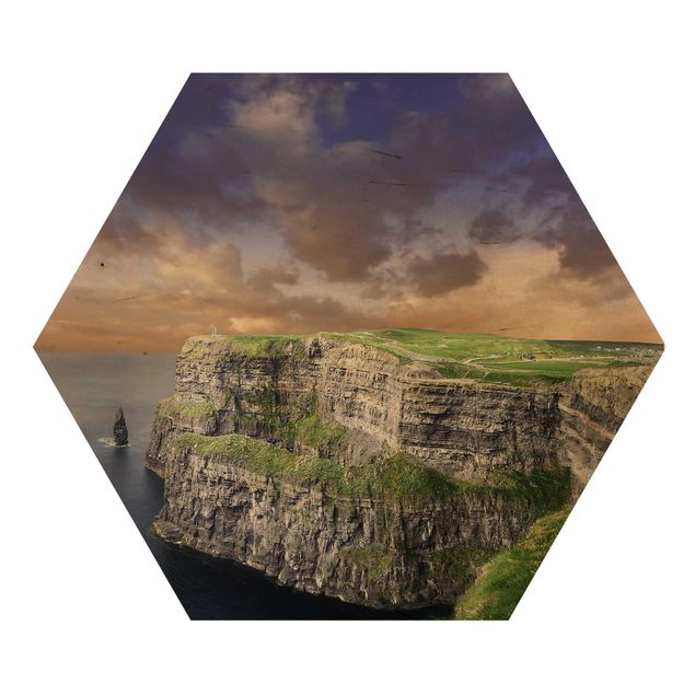 Wooden hexagon - Cliffs Of Moher