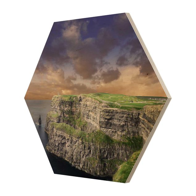 Wooden hexagon - Cliffs Of Moher