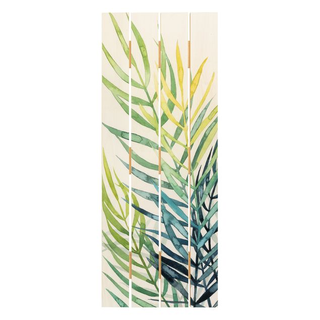 Print on wood - Tropical Foliage - Palme