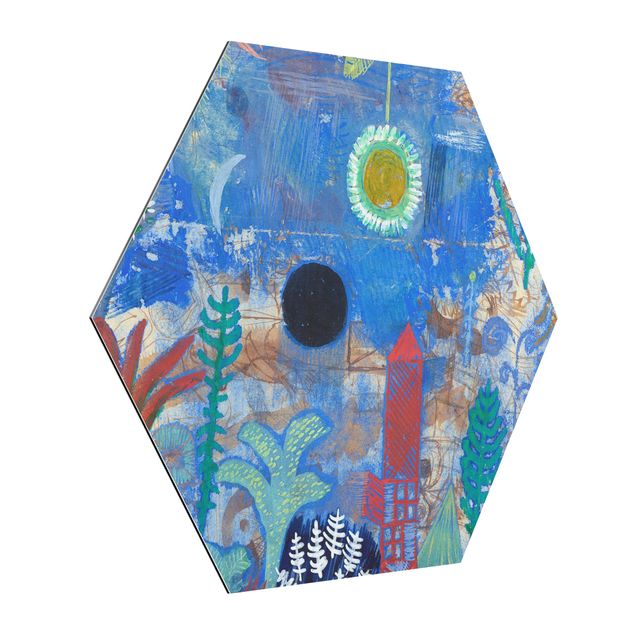 Alu-Dibond hexagon - Paul Klee - Sunken Landscape