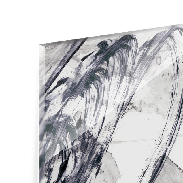 Glass Splashback - Sonar Black And White I - Landscape 3:4