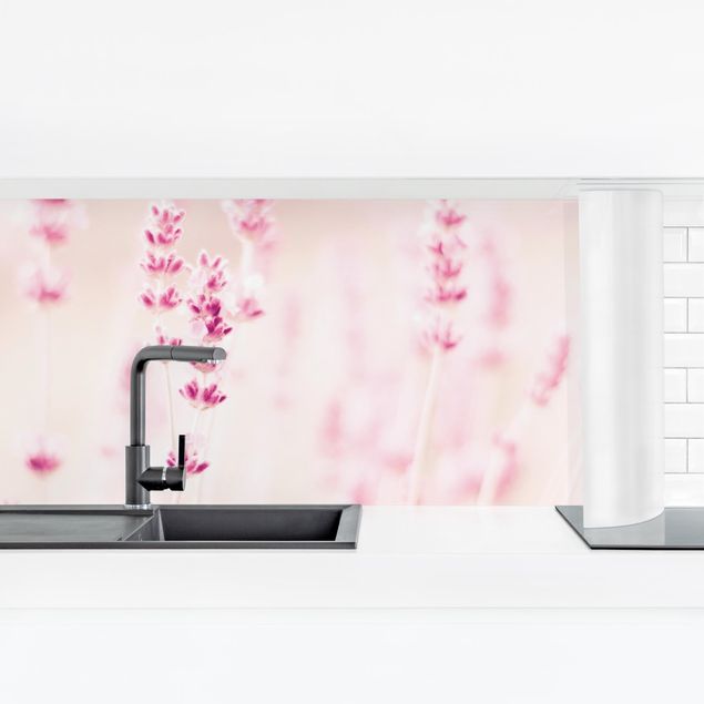 Kitchen wall cladding - Pale Pink Lavender
