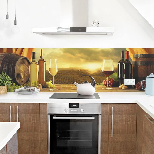 Kitchen wall cladding - Wine With A View