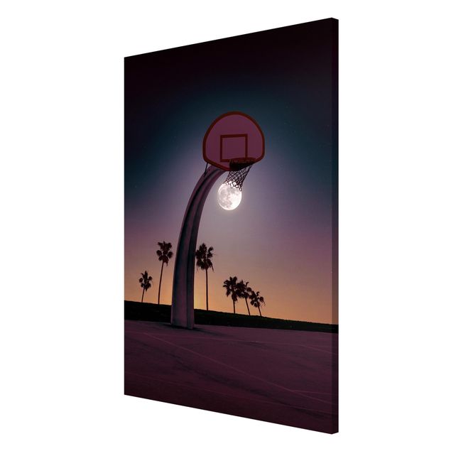 Magnetic memo board - Basketball With Moon