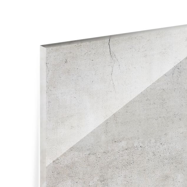 Glass Splashback - Shabby Concrete Look - Landscape 3:4