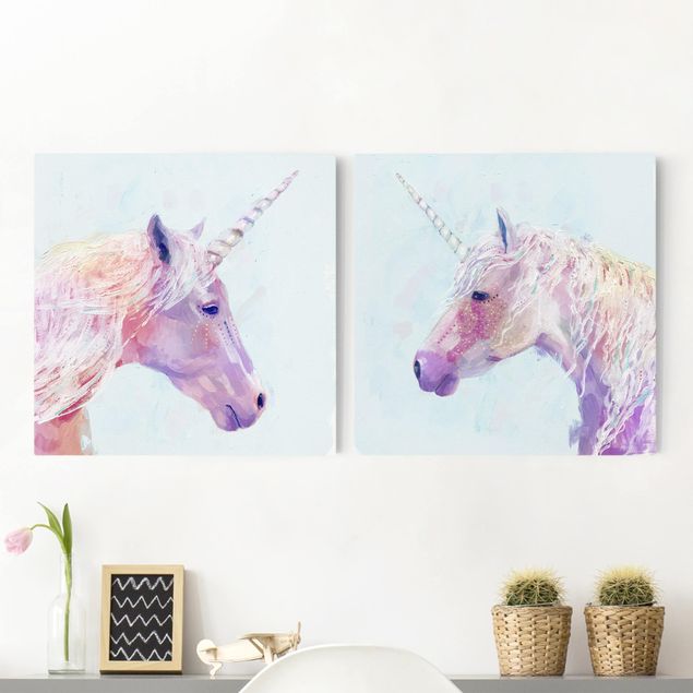 Print on canvas - Mystic Unicorn Set I