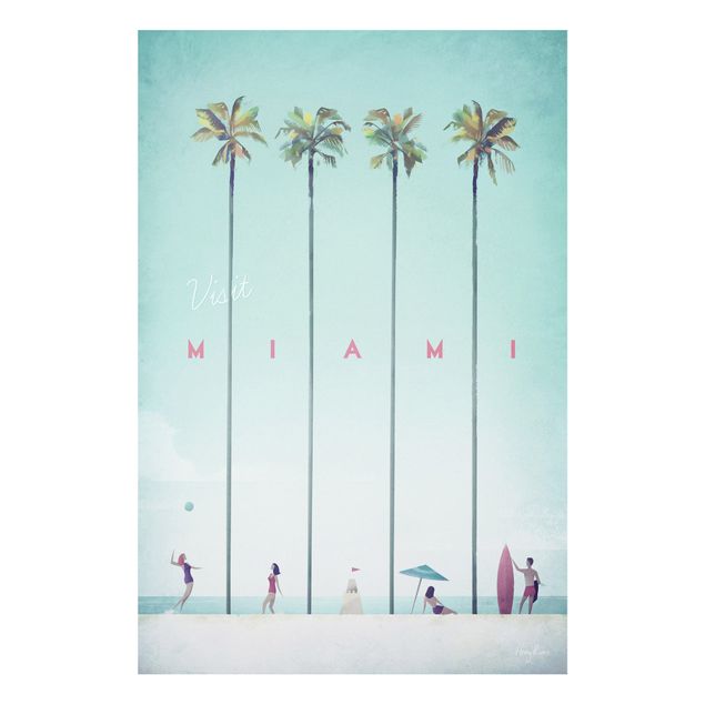 Print on forex - Travel Poster - Miami