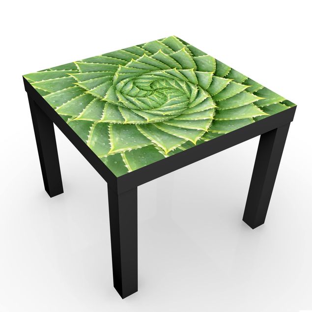 Adhesive film for furniture IKEA - Lack side table - Spiral Aloe