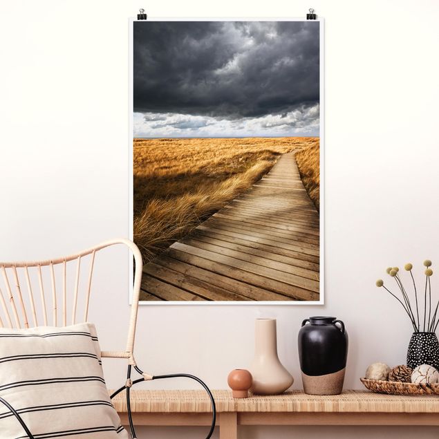Poster beach - Path Between Dunes