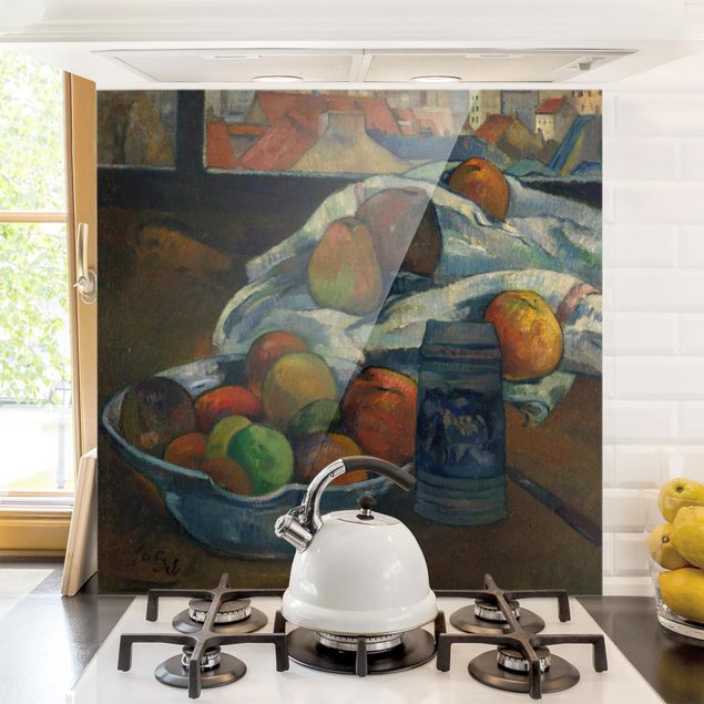 Glass splashback fruits and vegetables Paul Gauguin - Fruit Bowl
