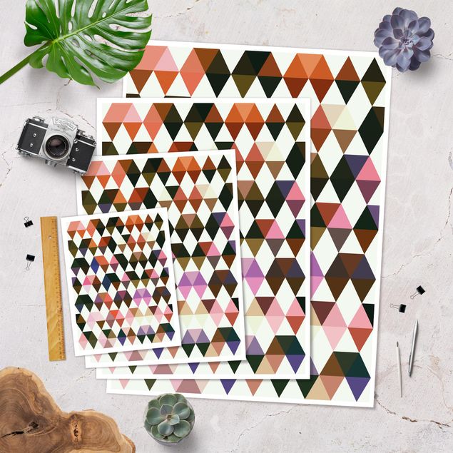 Poster pattern & textures - Skill Games The Karo Indians