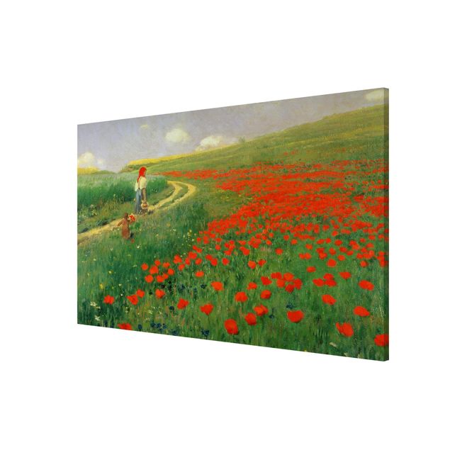 Magnetic memo board - Pál Szinyei-Merse - Summer Landscape With A Blossoming Poppy