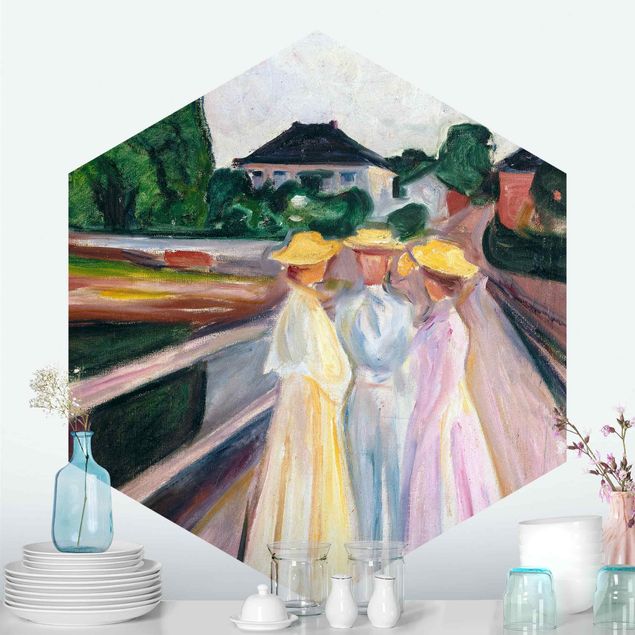 Wallpapers Edvard Munch - Three Girls