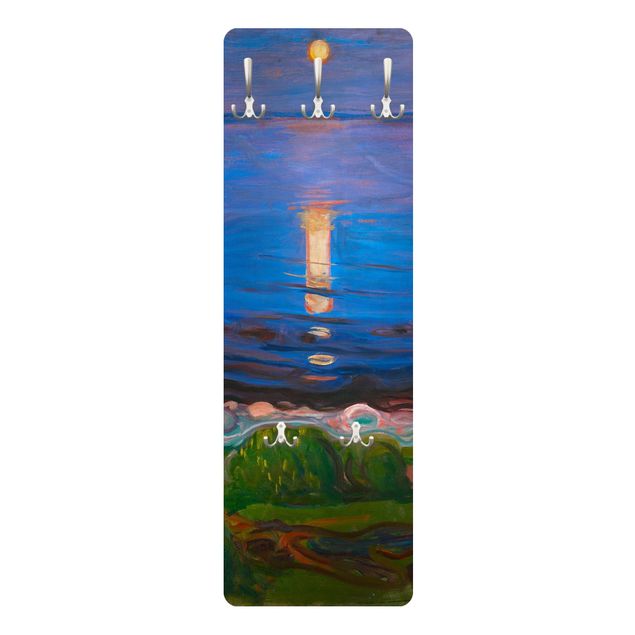 Coat rack modern - Edvard Munch - Summer Night By The Beach