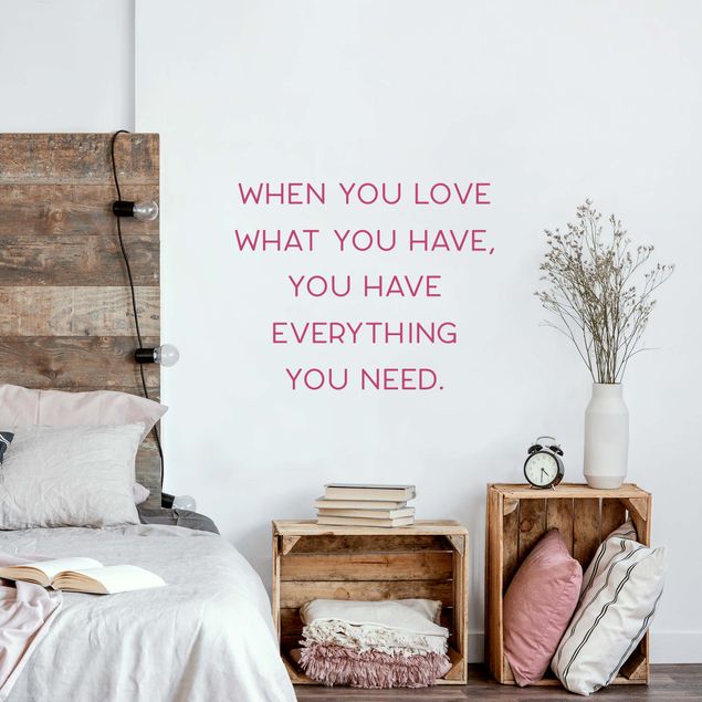 Wall sticker - Everything You Need