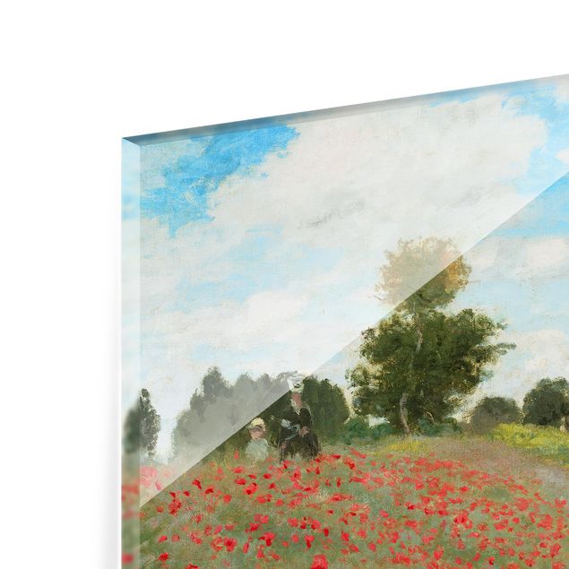 Glass Splashback - Claude Monet - Poppy Field At Argenteuil - Landscape 3:4