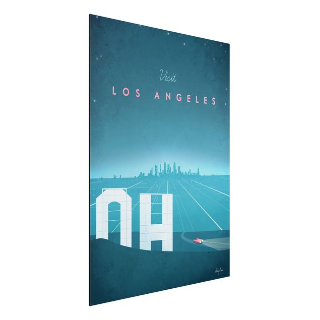 Dibond Travel Poster - Los Angeles