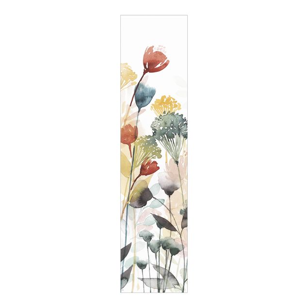 Sliding panel curtains set - Wildflowers In Summer II