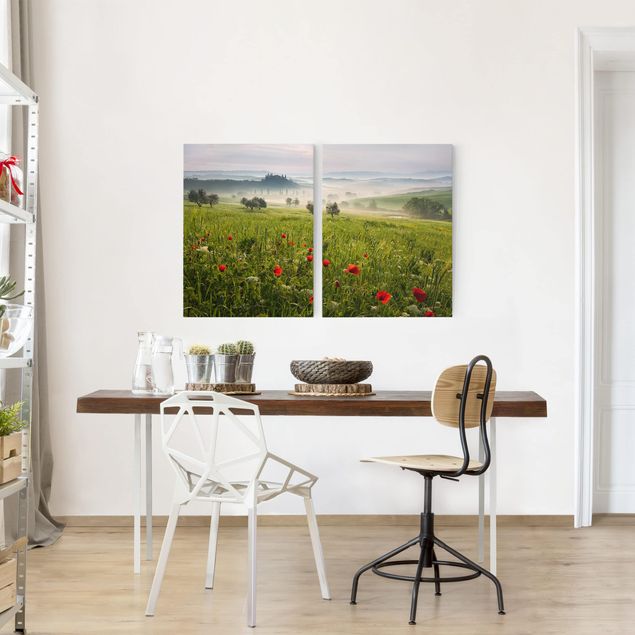 Print on canvas 2 parts - Tuscan Spring