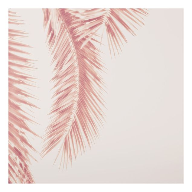 Splashback - Rose Golden Palm Leaves - Square 1:1