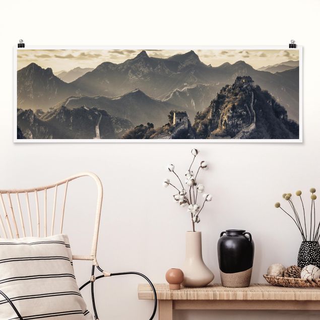 Panoramic poster nature & landscape - The Great Chinese Wall