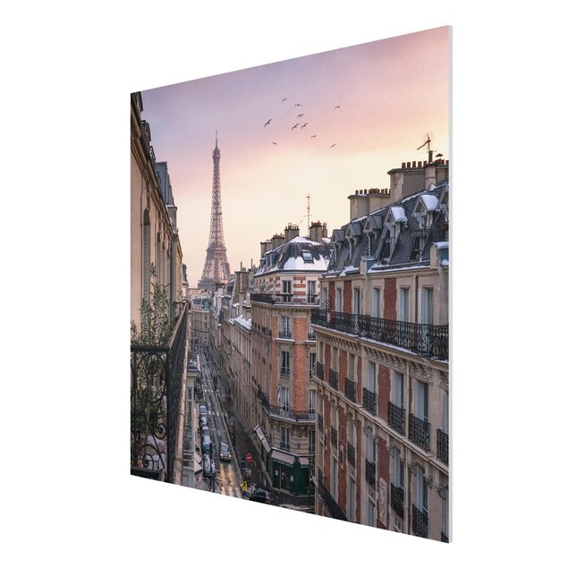 Print on forex - The Eiffel Tower In The Setting Sun - Square 1:1