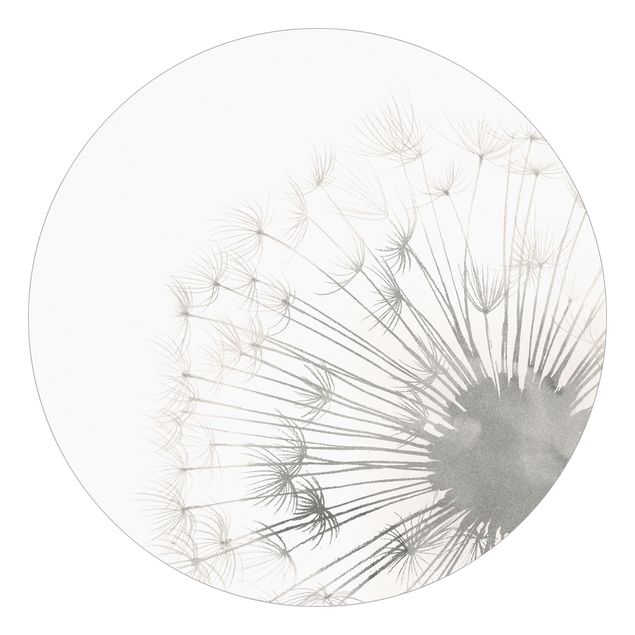 Self-adhesive round wallpaper - A Touch Dandelion II