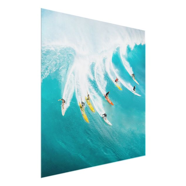 Glass print - Simply Surfing