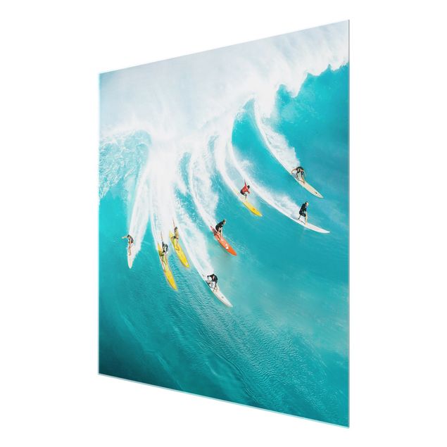 Glass print - Simply Surfing