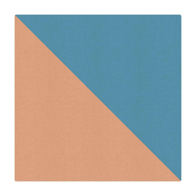 Cork mat - Simple Triangle In Azure - Square 1:1