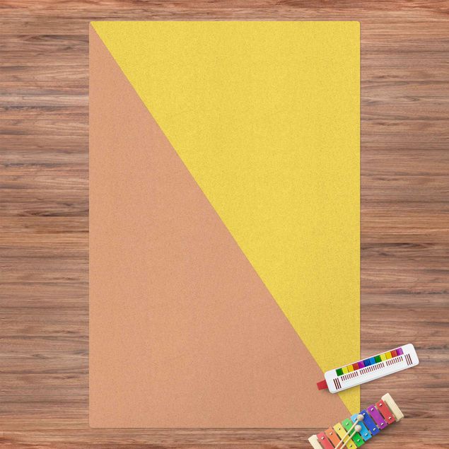 modern area rugs Simple Triangle In Yellow