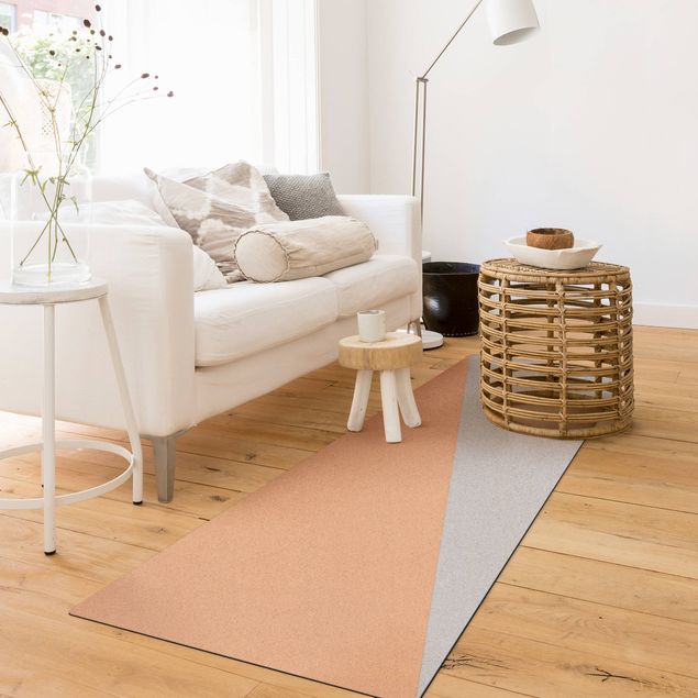 modern area rugs Simple Triangle In Grey