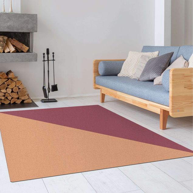 dining room area rugs Simple Triangle In Mauve