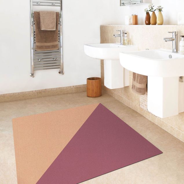 purple floor mats Simple Triangle In Mauve