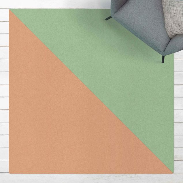 Modern rugs Simple Triangle In Mint