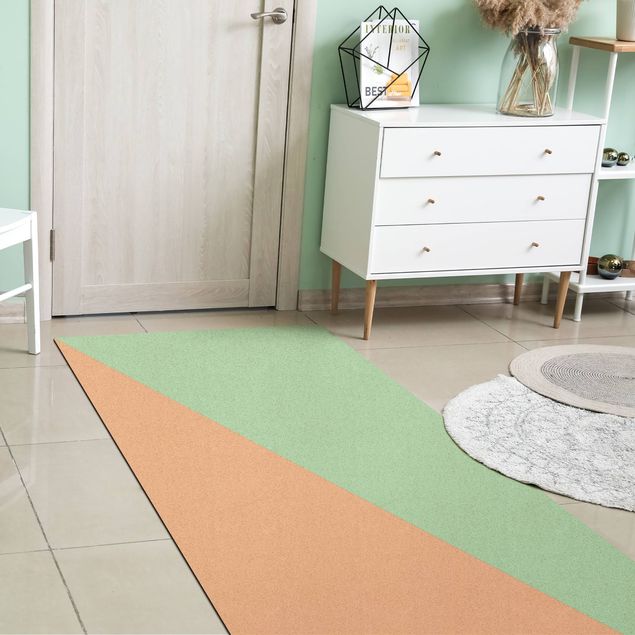 Modern rugs Simple Triangle In Mint