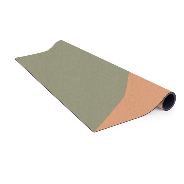 large area rugs Simple Triangle In Olive Green