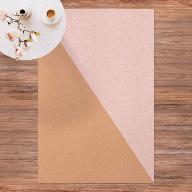 modern area rugs Simple Triangle In Light Pink