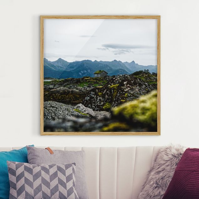 Framed poster - Desolate Hut In Norway