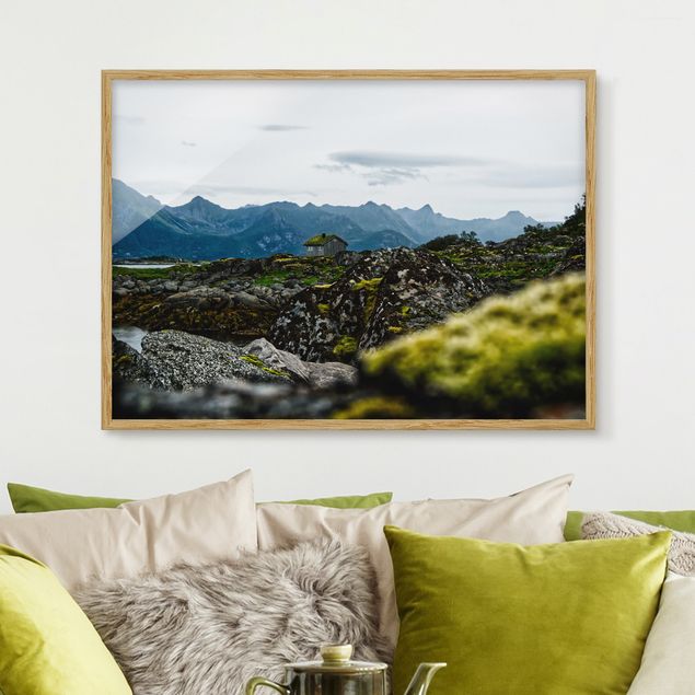 Framed poster - Desolate Hut In Norway