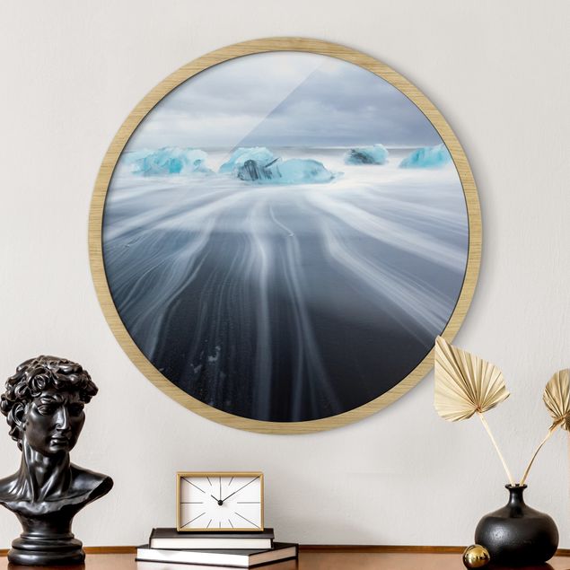 Framed prints round Frozen Landscape